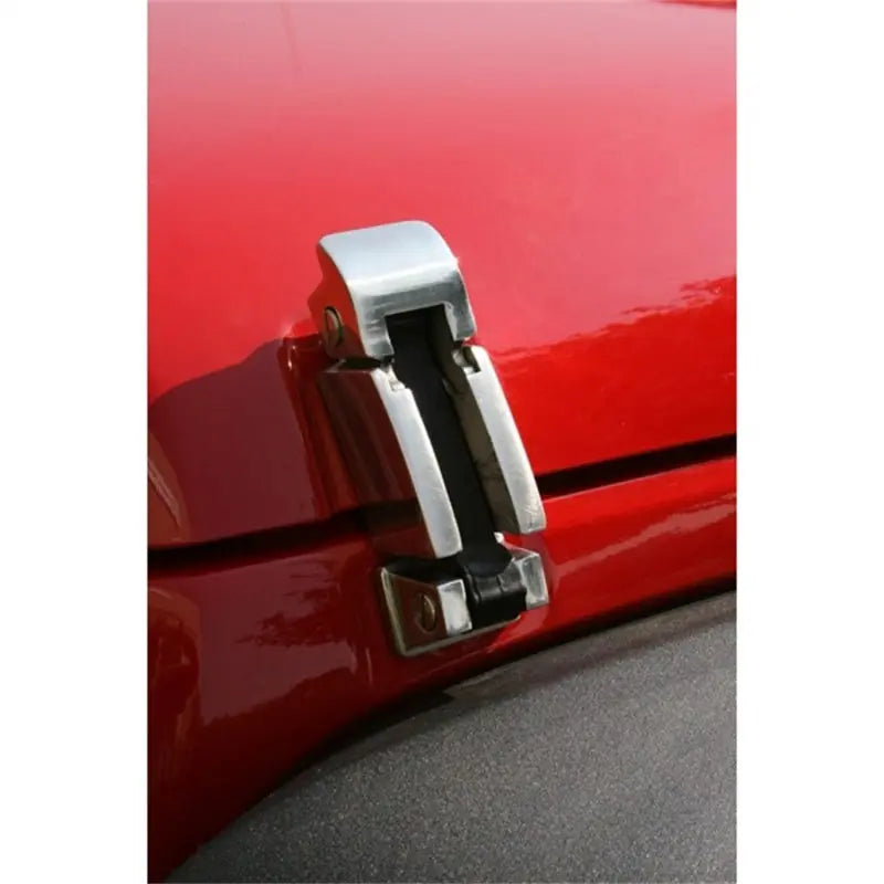Rugged Ridge 07-18 Jeep Wrangler Stainless Steel Hood Catch Set - Black Ops Auto Works