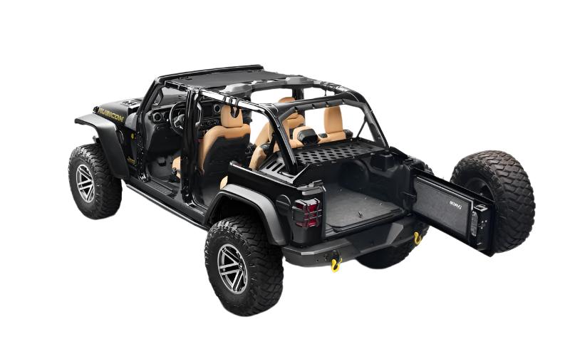 Rugged Ridge 07-21 Wrangler JK/JL 4-Door Interior Storage Rack - Black Ops Auto Works