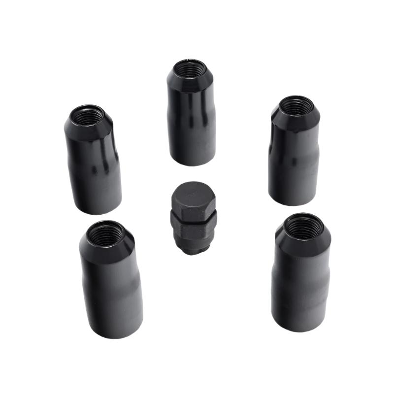 Rugged Ridge 18-20 Jeep Wrangler JL/JLU Black M14-1.5 Wheel Lock Nut Set w/Key - Black Ops Auto Works