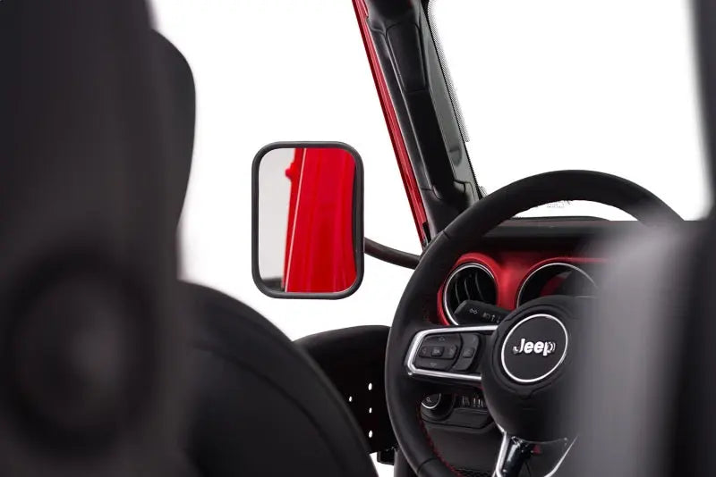 Rugged Ridge 18-20 Jeep Wrangler JL/JT Rectangular Trail Mirror - Black Ops Auto Works