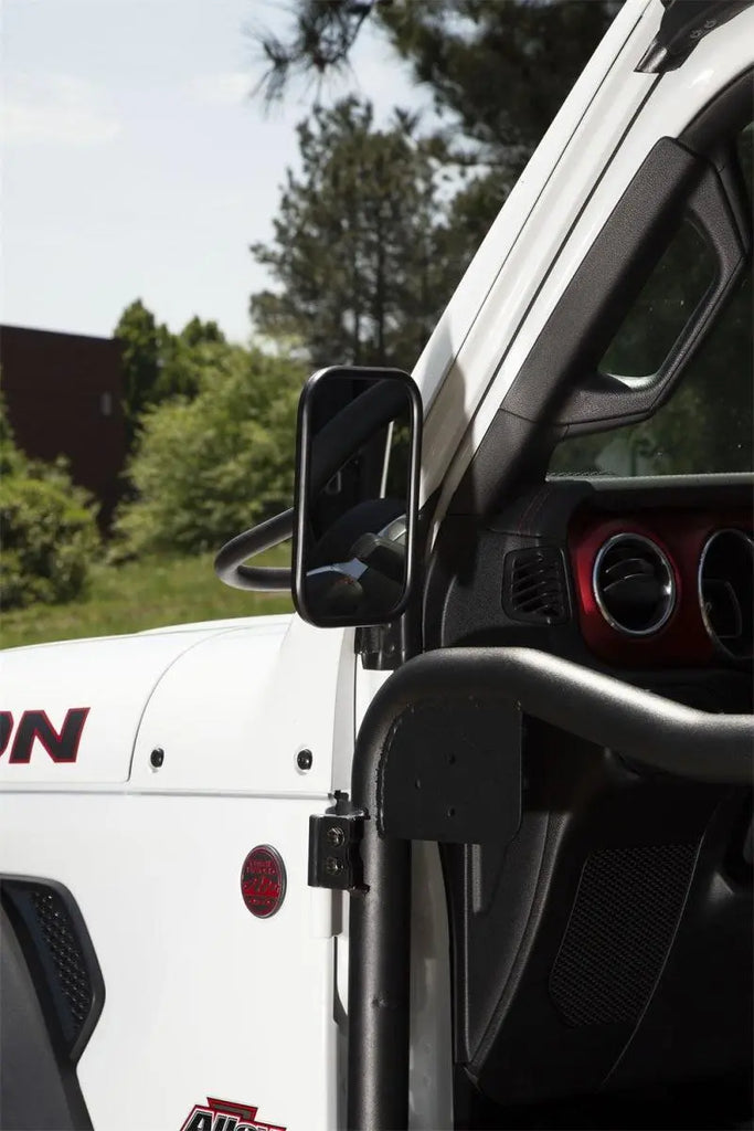 Rugged Ridge 18-20 Jeep Wrangler JL/JT Rectangular Trail Mirror Kit - Black Ops Auto Works