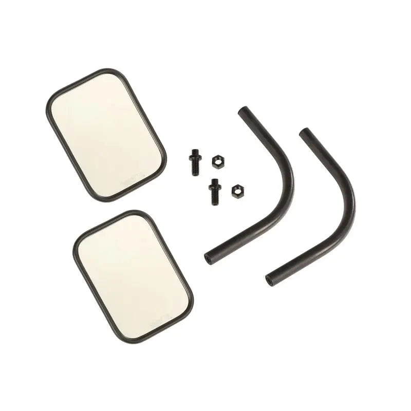 Rugged Ridge 18-20 Jeep Wrangler JL/JT Rectangular Trail Mirror Kit - Black Ops Auto Works