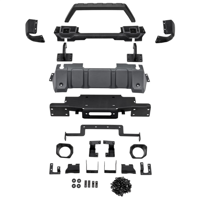Rugged Ridge 18-21 Jeep Wrangler/Gladiator (JL/JT) Venator Modular Bumper - Black - Black Ops Auto Works
