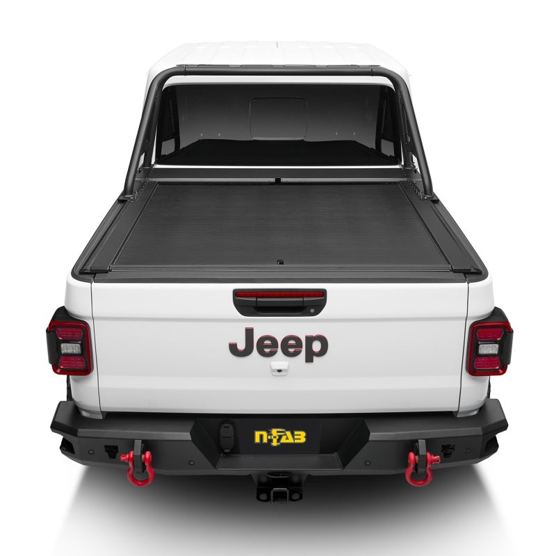 Rugged Ridge 20-22 Jeep Gladiator w/o Trail Rail Sys Armis Tonneau Cover w/Max Track - Tex. Blk - Black Ops Auto Works