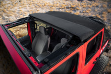 Load image into Gallery viewer, Rugged Ridge 2018+ Jeep Wrangler JLU 4 Dr Black Diamond Stitch Cloth Voyager Top (Tinted) - Black Ops Auto Works