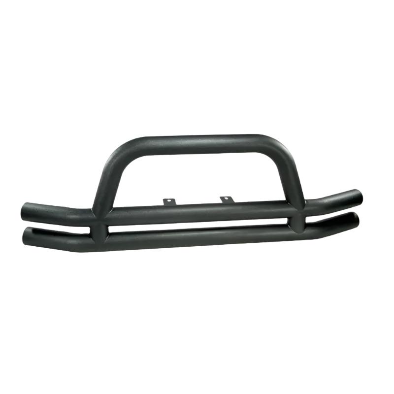 Rugged Ridge 3-In Dbl Tube Front Bumper Black 76-06 CJ &Jeep Wrangler - Black Ops Auto Works