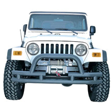 Load image into Gallery viewer, Rugged Ridge 3-In Dbl Tube Front Winch Bumper w/Hoop 76-06 Models - Black Ops Auto Works