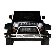 Load image into Gallery viewer, Rugged Ridge 3-In Front Tube Bumper Stainless 07-18 Jeep Wrangler - Black Ops Auto Works