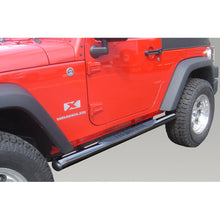 Load image into Gallery viewer, Rugged Ridge 3-In Round Side Steps Black 07-18 2-Door Jeep Wrangler - Black Ops Auto Works