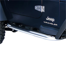 Load image into Gallery viewer, Rugged Ridge 3-In Round Tube Steps SS 97-06TJ - Black Ops Auto Works