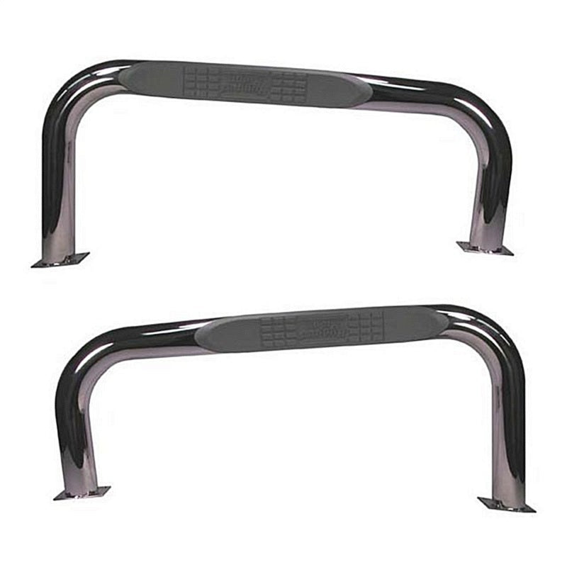 Rugged Ridge 3-In Round Tube Steps SS 97-06TJ - Black Ops Auto Works