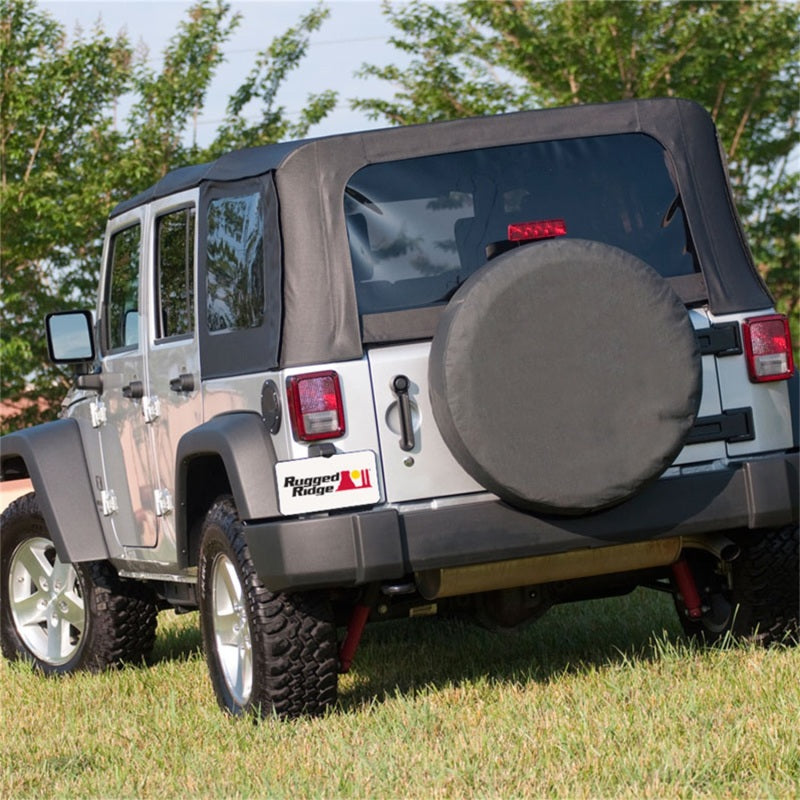 Rugged Ridge 35-36 Inch Tire Cover Black Diamond - Black Ops Auto Works