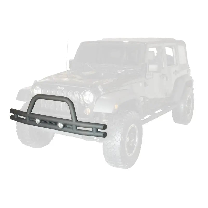 Rugged Ridge 3in Double Tube Front Bumper 07-18 Jeep Wrangler - Black Ops Auto Works