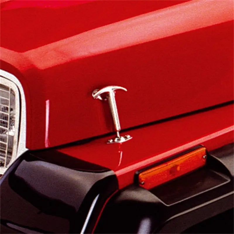 Rugged Ridge 41-95 Jeep CJ / Jeep Wrangler Hood Catch Kit Stainless - Black Ops Auto Works
