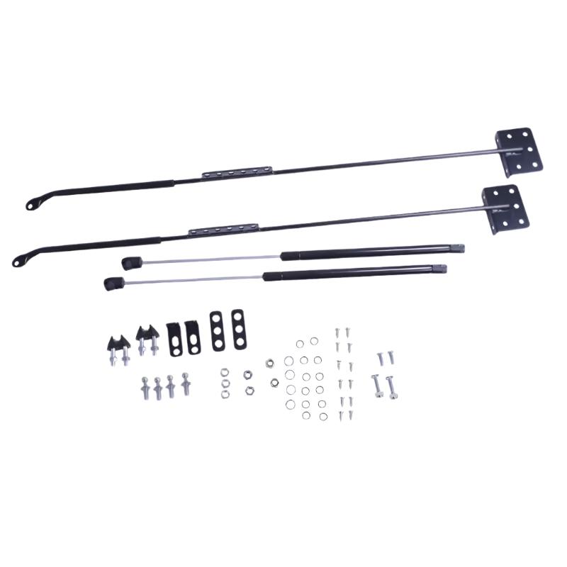 Rugged Ridge 72-06 Jeep CJ / Jeep Wrangler Hood Lift Kit - Black Ops Auto Works