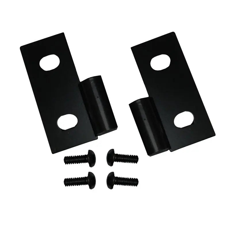 Rugged Ridge 76-06 Jeep CJ / Jeep Wrangler Black Lower Door Hinge Brackets - Black Ops Auto Works