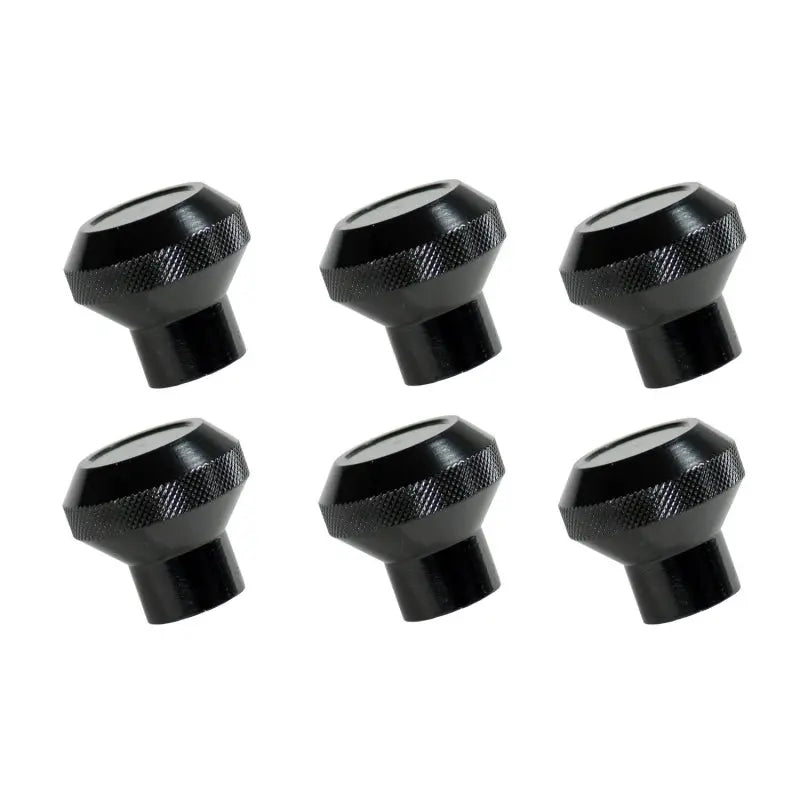 Rugged Ridge 76-86 Jeep CJ Black Billet Stainless Steel Dash Knob Set Billet - Black Ops Auto Works