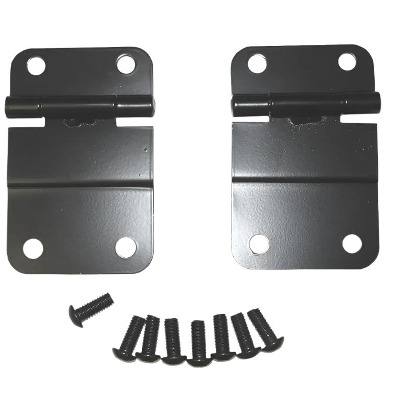 Rugged Ridge 76-86 Jeep CJ Black Lower Tailgate Hinge Set - Black Ops Auto Works