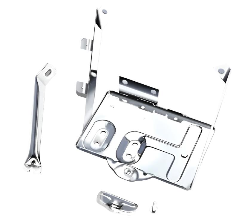 Rugged Ridge 76-86 Jeep CJ Stainless Steel Battery Tray Kit - Black Ops Auto Works