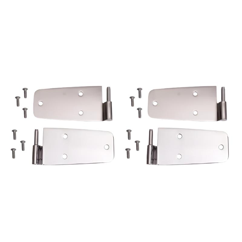 Rugged Ridge 76-93 Jeep CJ / Jeep Wrangler Stainless Door Hinge Kit - Black Ops Auto Works