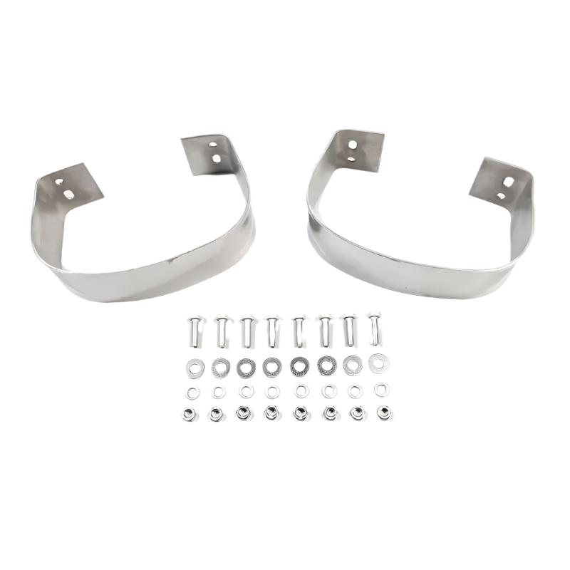 Rugged Ridge 76-95 Jeep CJ / Jeep Wrangler Stainless Steel Rear Bumperettes - Black Ops Auto Works