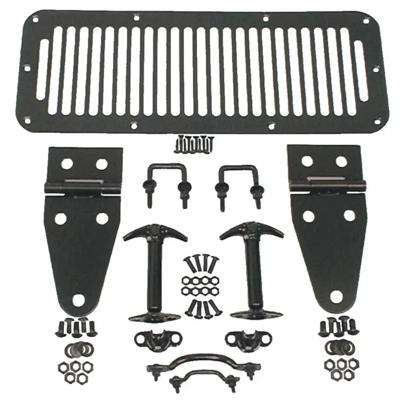 Rugged Ridge 78-95 Jeep CJ / Jeep Wrangler Black Hood Kit - Black Ops Auto Works