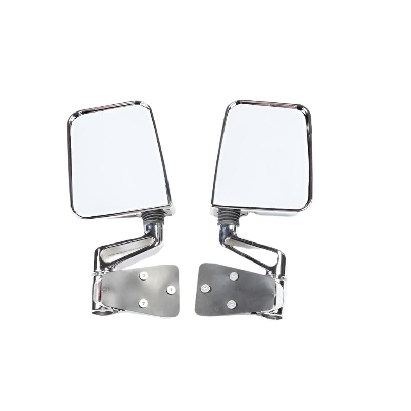 Rugged Ridge 87-02 Jeep Wrangler YJ/TJ Chrome Dual Focus Door Mirror Kit - Black Ops Auto Works