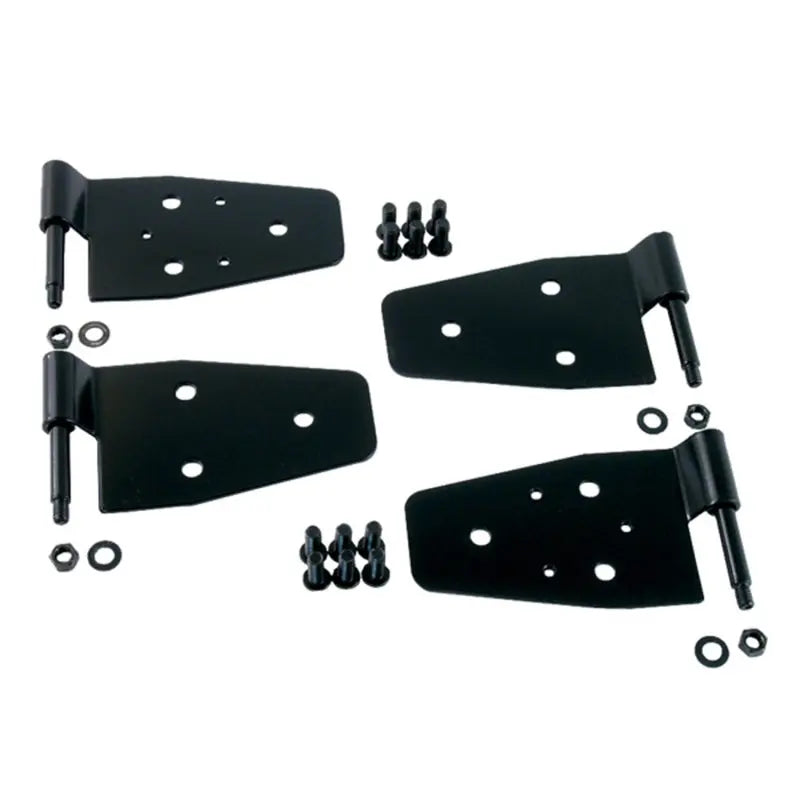 Rugged Ridge 87-06 Jeep Wrangler Black Door Hinge Kit - Black Ops Auto Works
