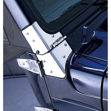 Load image into Gallery viewer, Rugged Ridge 97-06 Jeep Wrangler Stainless Steel Windshield Hinges - Black Ops Auto Works