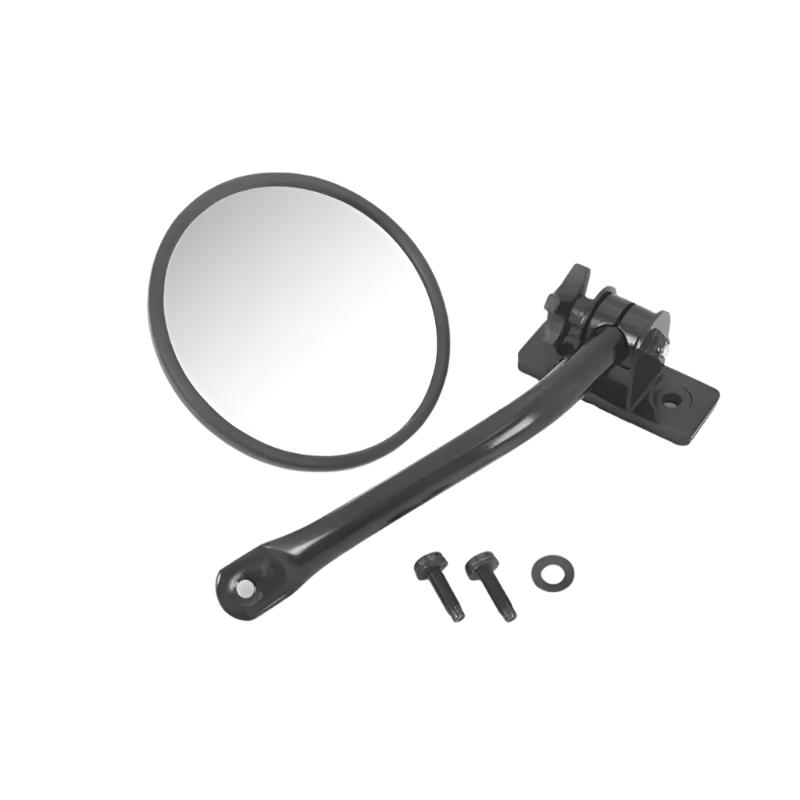 Rugged Ridge 97-18 Jeep Wrangler Black Round Quick Release Mirror - Black Ops Auto Works