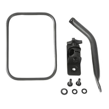 Load image into Gallery viewer, Rugged Ridge 97-18 Jeep Wrangler Textured Black Rectangluar Quick Release Mirror Kit - Black Ops Auto Works