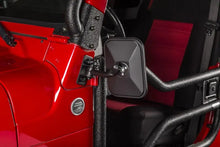 Load image into Gallery viewer, Rugged Ridge 97-18 Jeep Wrangler Textured Black Rectangular Stubby Trail Mirror Kit - Black Ops Auto Works