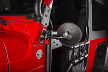 Load image into Gallery viewer, Rugged Ridge 97-18 Jeep Wrangler Textured Black Round Stubby Trail Mirror - Black Ops Auto Works