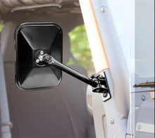 Load image into Gallery viewer, Rugged Ridge 97-18 TJ JK Black Rectangular Quick Release Mirrors - Black Ops Auto Works