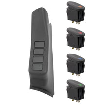 Load image into Gallery viewer, Rugged Ridge A-Pillar 4 Switch Pod Kit Black LHD 11-18 JK - Black Ops Auto Works