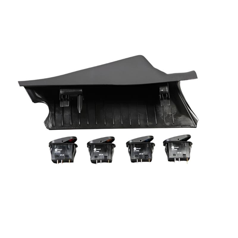 Rugged Ridge A-Pillar 4 Switch Pod Kit Black LHD 11-18 JK - Black Ops Auto Works