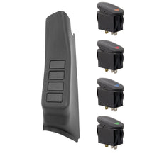 Load image into Gallery viewer, Rugged Ridge A-Pillar Switch Pod Kit Black LHD 07-10 (JK) - Black Ops Auto Works