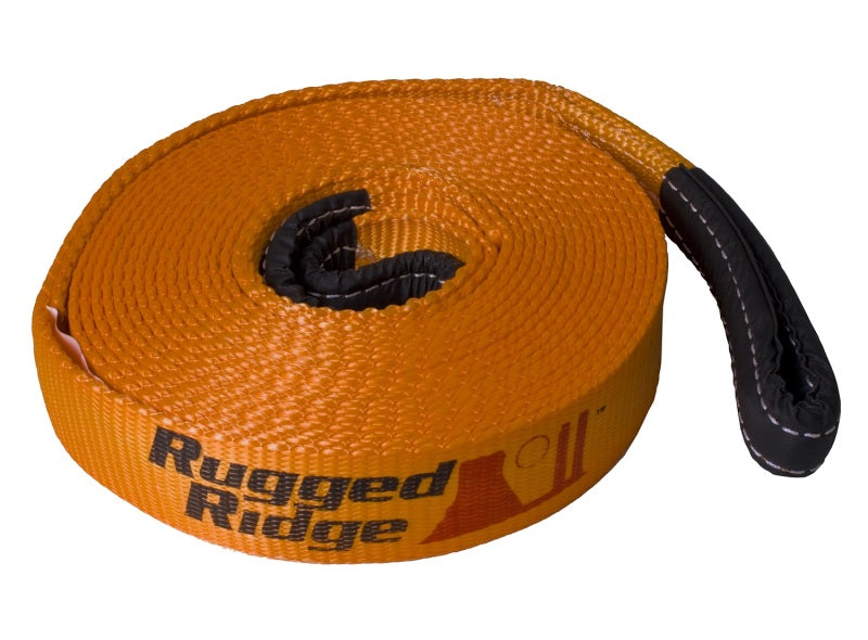 Rugged Ridge ATV/UTV Recovery Strap 1in x 15 feet - Black Ops Auto Works