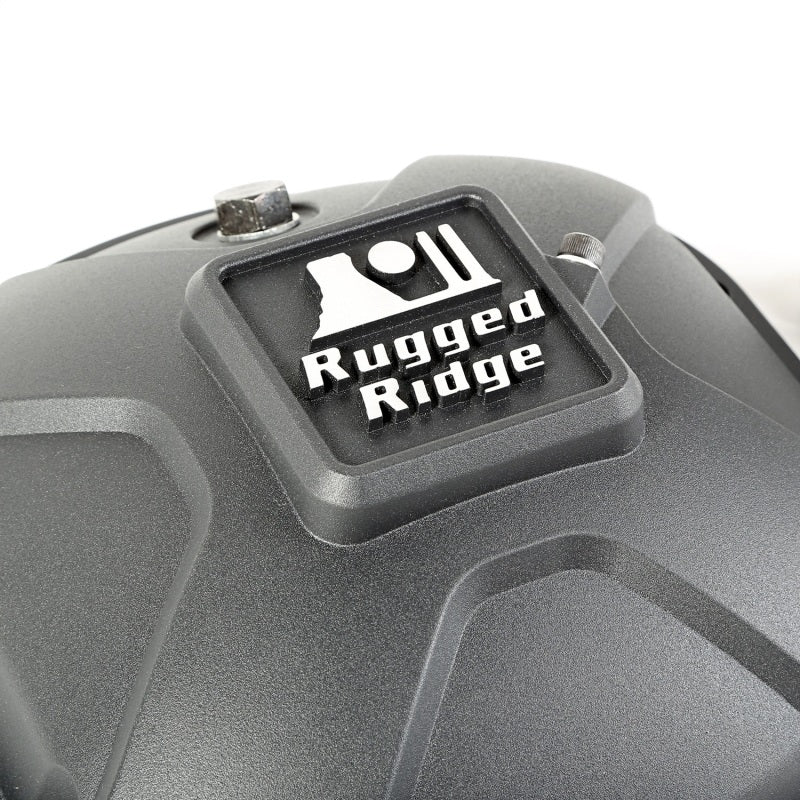 Rugged Ridge Boulder Aluminum Differential Cover Dana 30 Black - Black Ops Auto Works