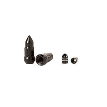 Load image into Gallery viewer, Rugged Ridge Bullet Lug Nut and Valve Stem Cap Kit Black 1/2-20 - Black Ops Auto Works