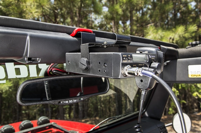 Rugged Ridge CB Radio Mount Windshield 03-06 Jeep Wrangler TJ/LJ - Black Ops Auto Works
