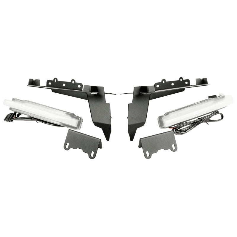 Rugged Ridge Chop Brackets Front Fender 18-21 Jeep Wrangler JL/JT Rubicon w/ DRLs - Black Ops Auto Works