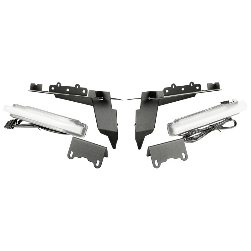 Rugged Ridge Chop Brackets Front Fender 20-23 Jeep Gladiator/Wrangler JL Overland/Sahara/Sport w/DRL-Fender Flares-Rugged Ridge-804314324995-
