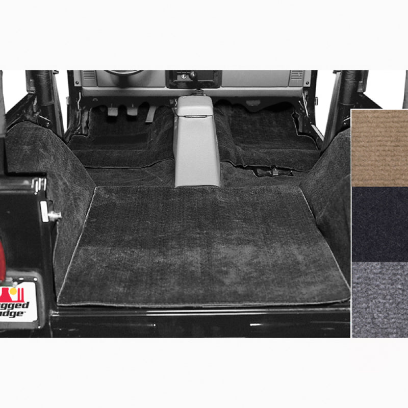 Rugged Ridge Deluxe Carpet Kit Black 76-95 Jeep CJ / Jeep Wrangler Models - Black Ops Auto Works