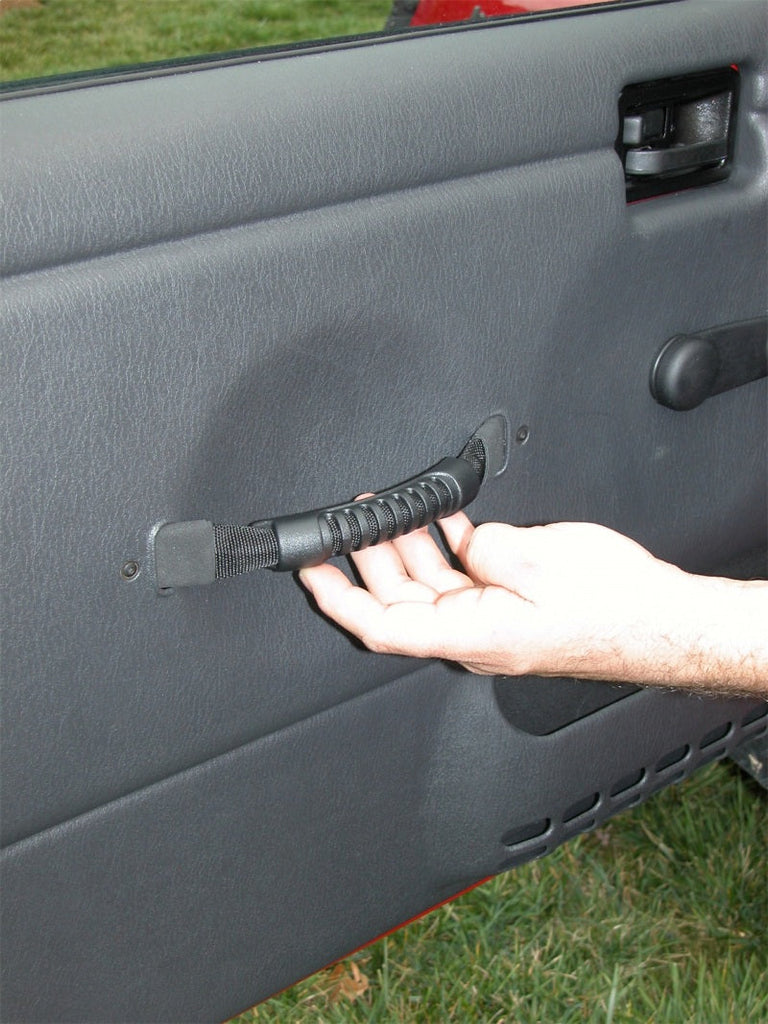Rugged Ridge Door Pull Straps Black 97-06 Jeep Wrangler - Black Ops Auto Works