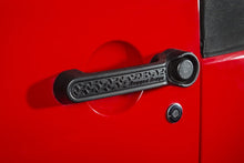 Load image into Gallery viewer, Rugged Ridge Elite Dr Hndle Inserts Black Tread 2Dr 07-18 Jeep Wrangler JK - Black Ops Auto Works