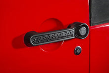 Load image into Gallery viewer, Rugged Ridge Elite Dr Hndle Inserts Black Tread 4Dr 07-18 Jeep Wrangler JK - Black Ops Auto Works