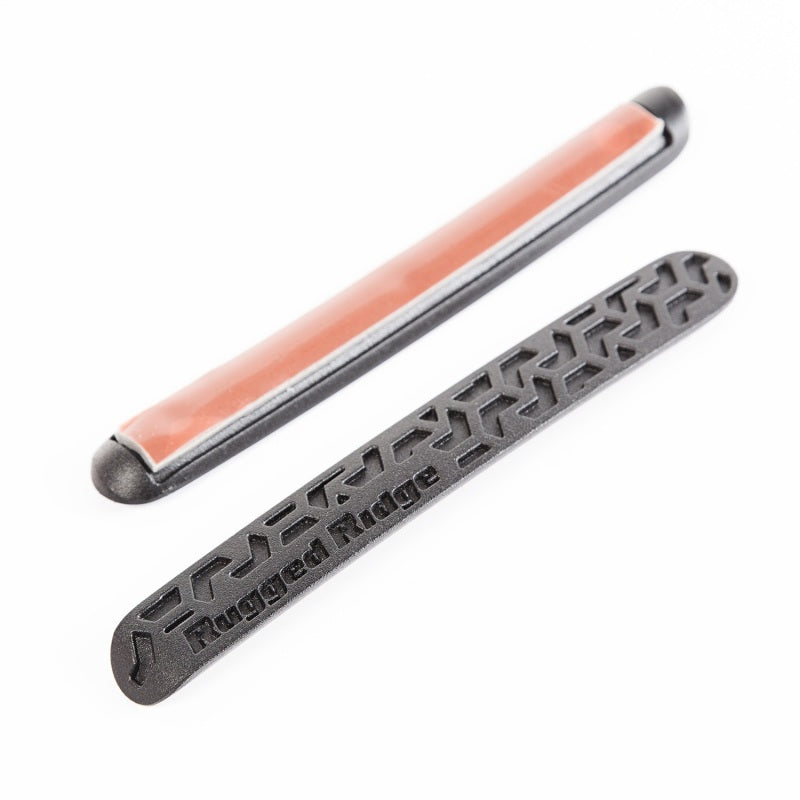 Rugged Ridge Elite Dr Hndle Inserts Black Tread 4Dr 07-18 Jeep Wrangler JK - Black Ops Auto Works