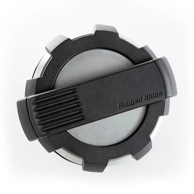 Rugged Ridge Elite Fuel Door Non-Lock Brushed Alum 07-18 Jeep Wrangler JK - Black Ops Auto Works