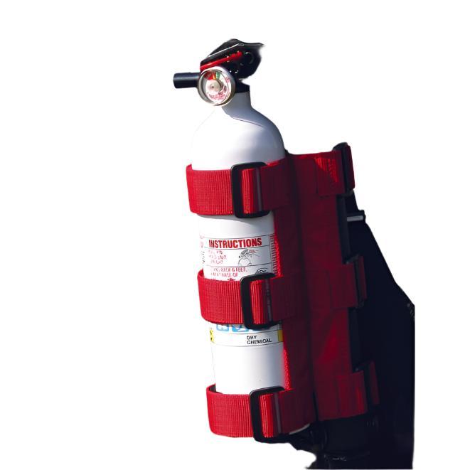 Rugged Ridge Fire Extinguisher Holder Red - Black Ops Auto Works